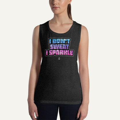 I Don't Sweat I Sparkle Women's Muscle Tank