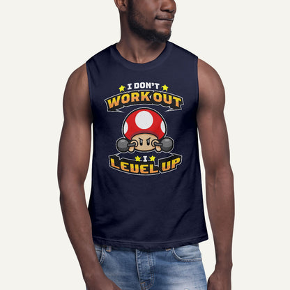 I Don’t Work Out I Level Up Men’s Muscle Tank