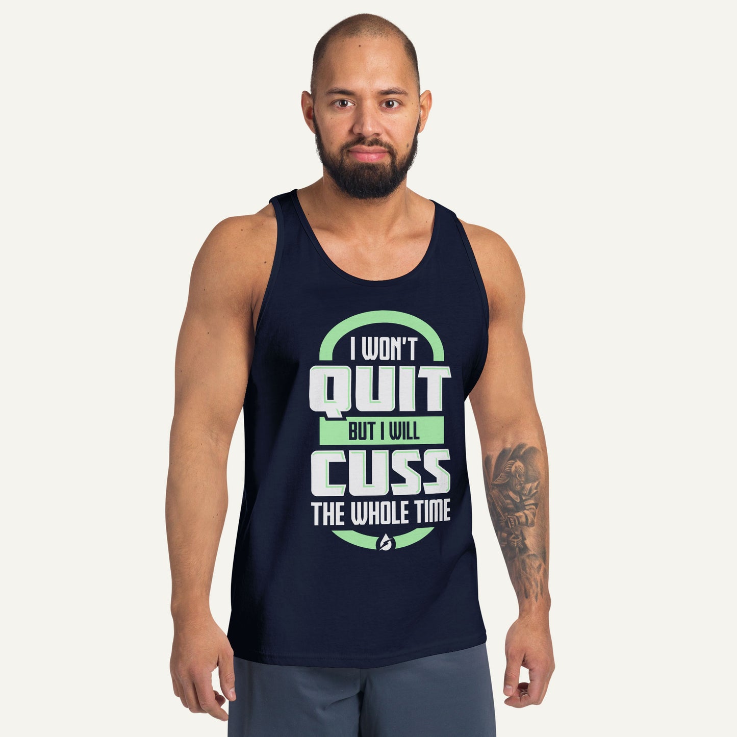 I Won't Quit But I Will Cuss The Whole Time Men's Tank Top