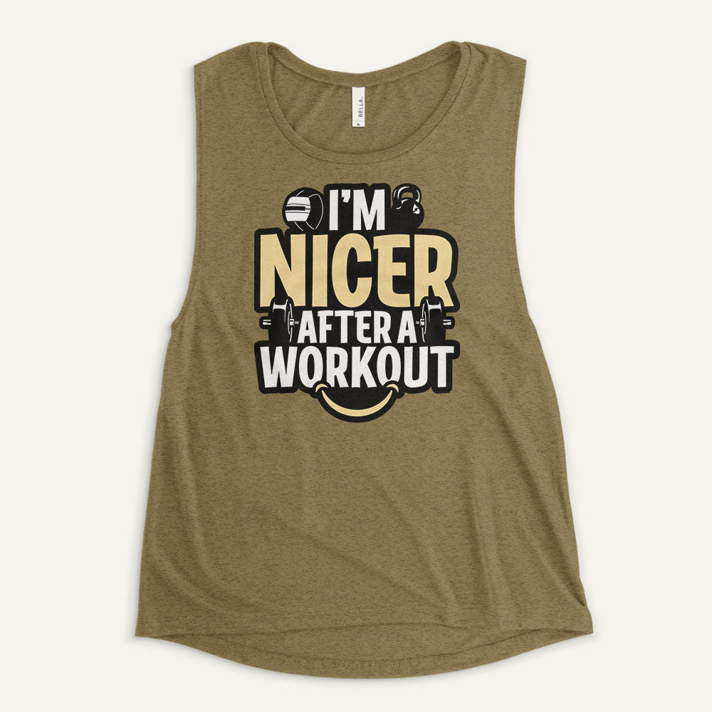 I'm Nicer After A Workout Women's Muscle Tank
