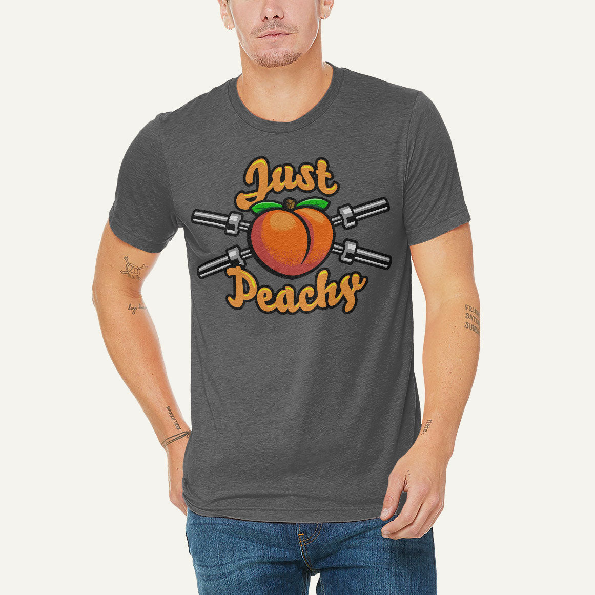 Just Peachy Men’s Triblend T-Shirt