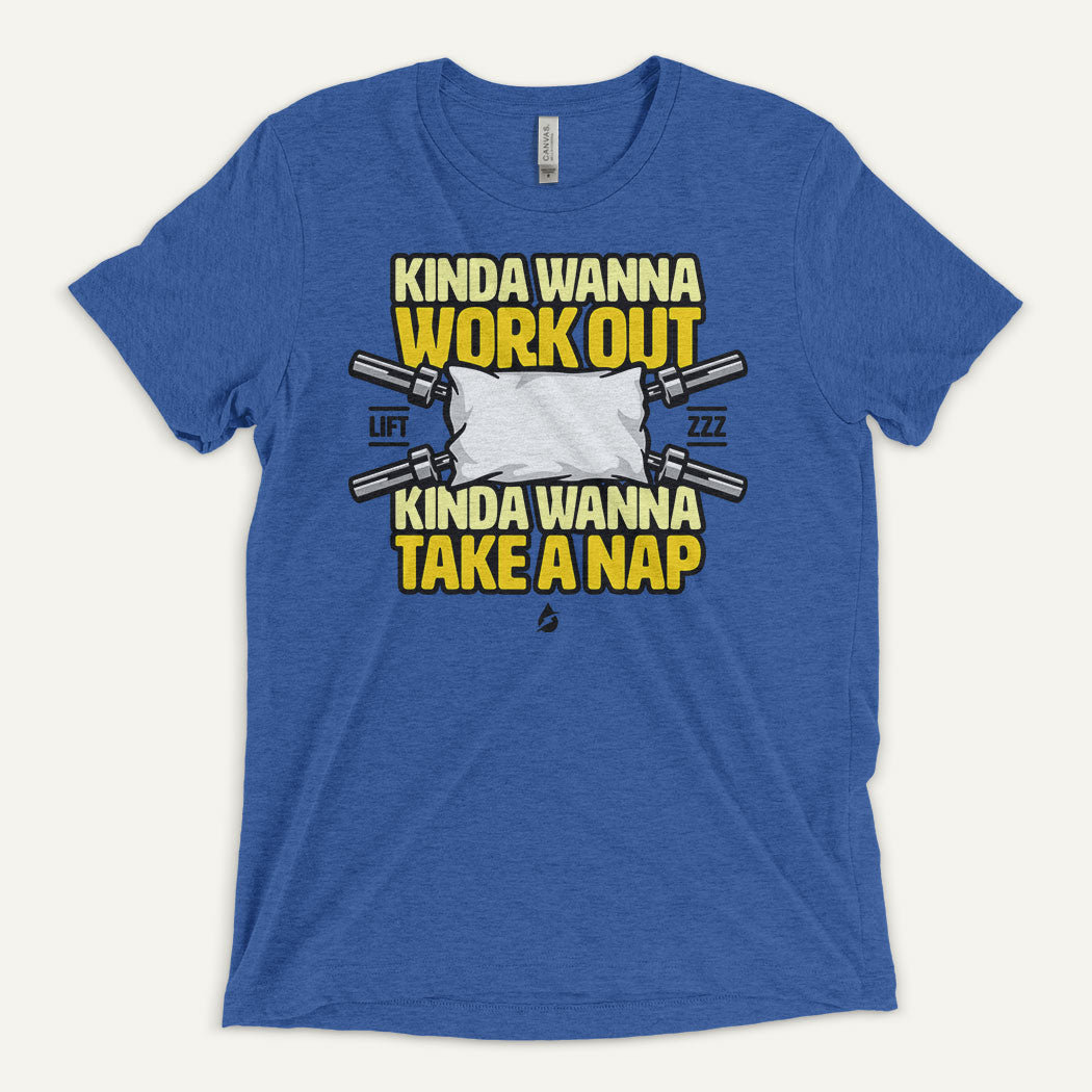 Kinda Wanna Work Out Kinda Wanna Take A Nap Men's Triblend T-Shirt