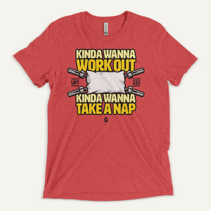 Kinda Wanna Work Out Kinda Wanna Take A Nap Men's Triblend T-Shirt