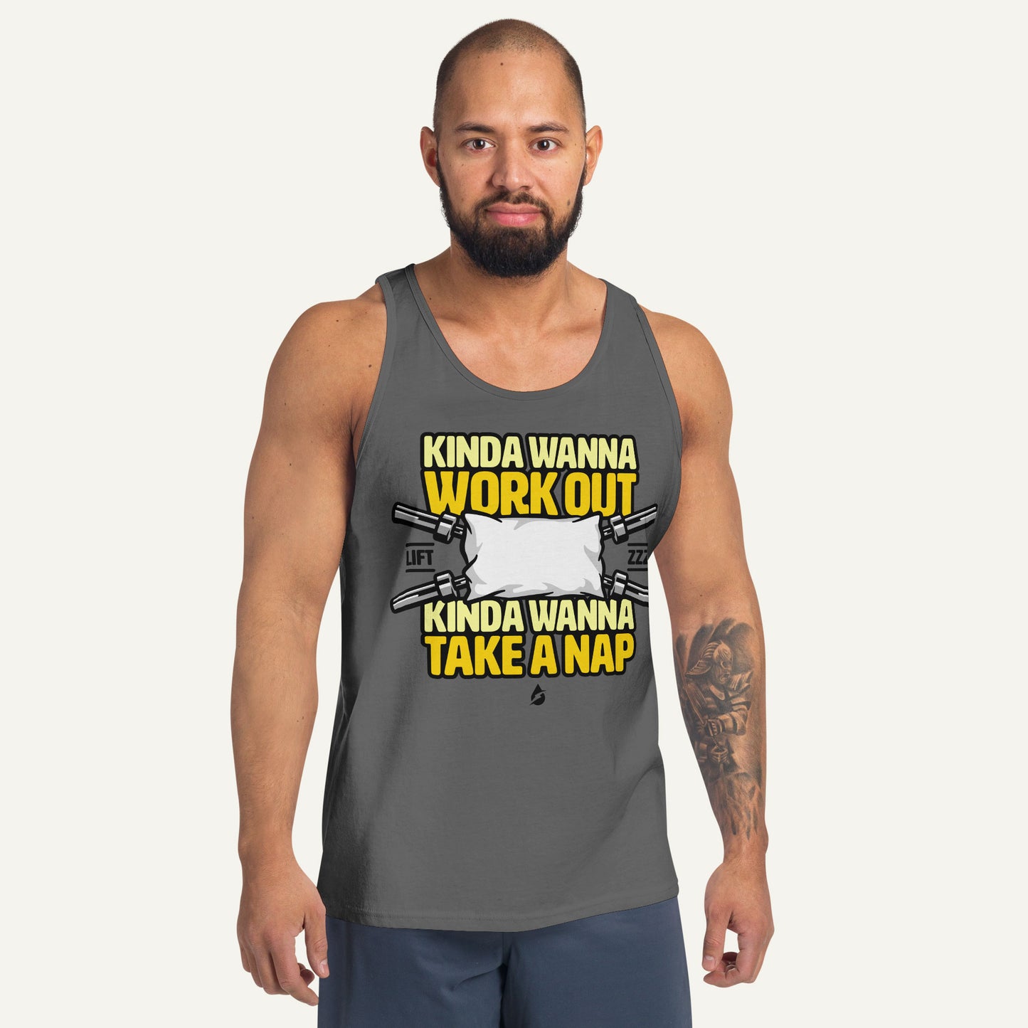 Kinda Wanna Work Out Kinda Wanna Take A Nap Men's Tank Top