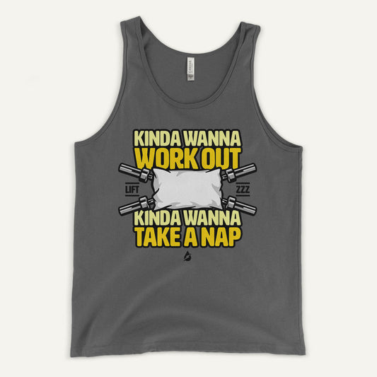 Kinda Wanna Work Out Kinda Wanna Take A Nap Men's Tank Top