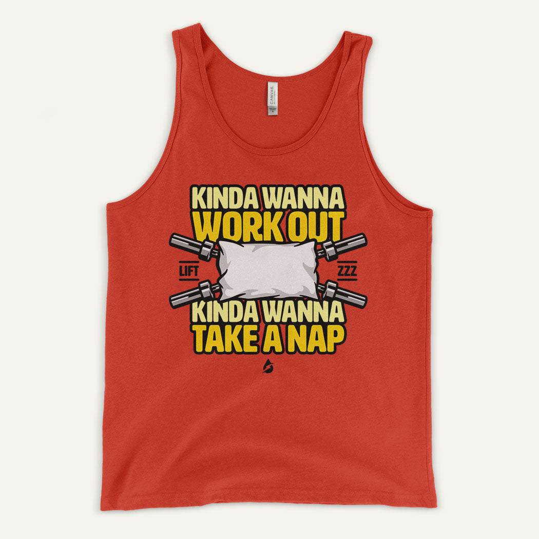 Kinda Wanna Work Out Kinda Wanna Take A Nap Men's Tank Top