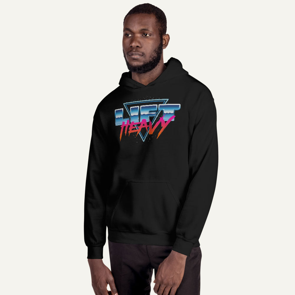 Lift Heavy Pullover Hoodie — Synth Wave