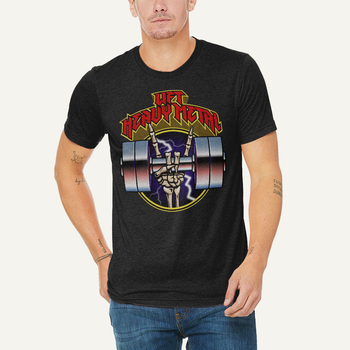 Lift Heavy Metal Men's Triblend T-Shirt