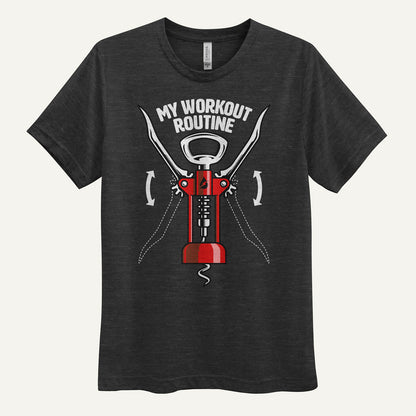 My Workout Routine Wine Opener Men's Triblend T-Shirt