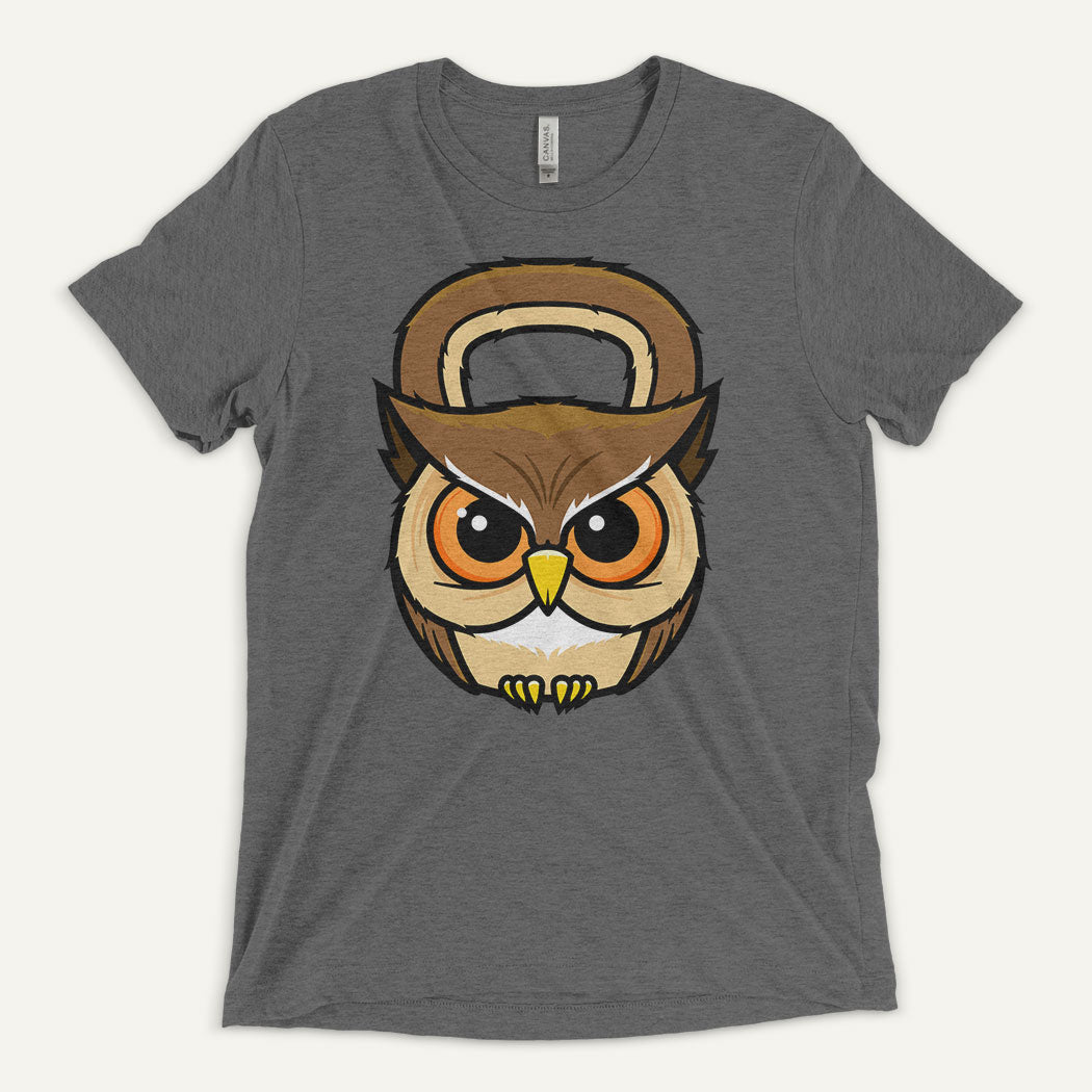 Owl Kettlebell Design Men's Triblend T-Shirt