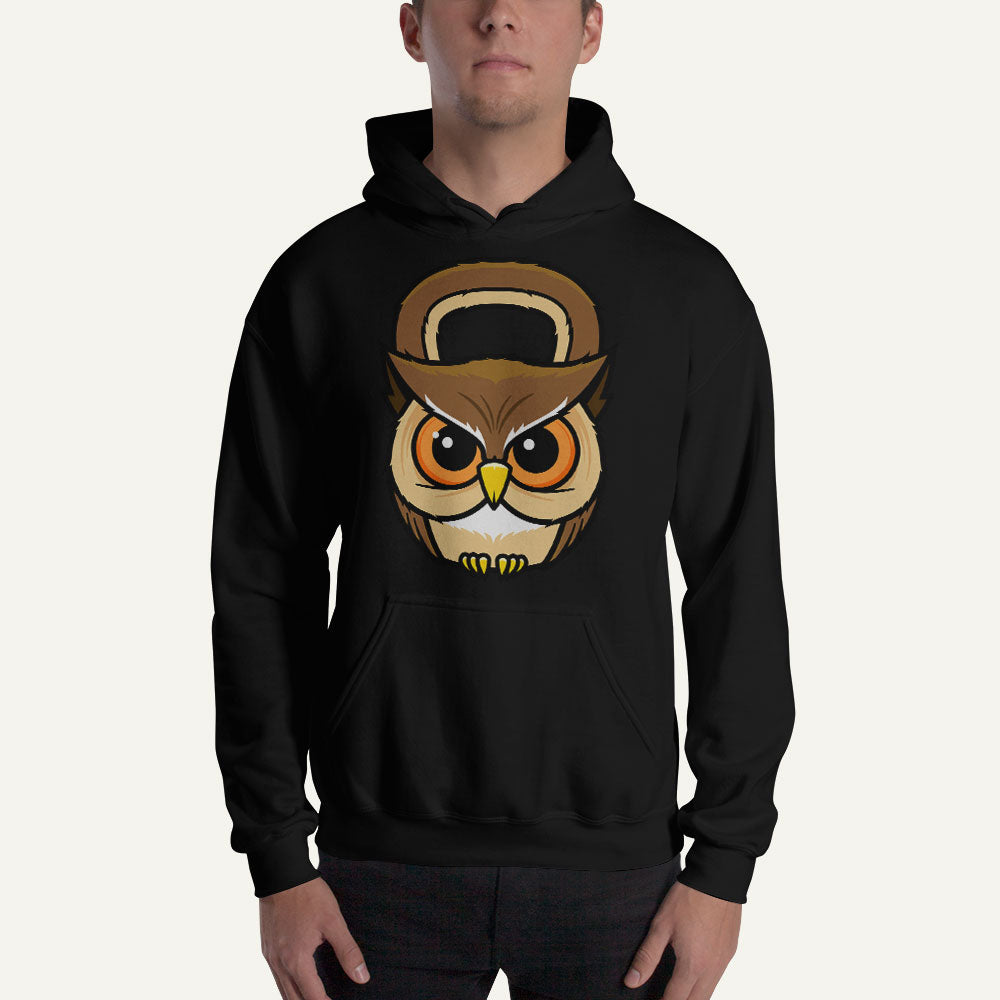 Owl Kettlebell Design Pullover Hoodie