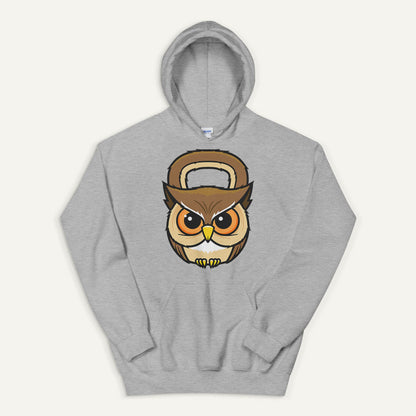 Owl Kettlebell Design Pullover Hoodie