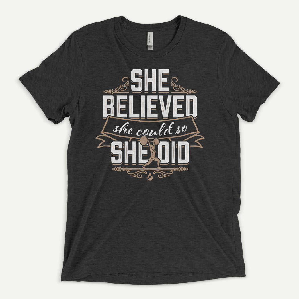 She Believed She Could So She Did Men's Triblend T-Shirt