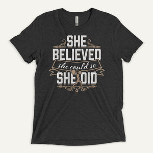 She Believed She Could So She Did Men's T-Shirt