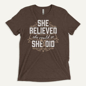 She Believed She Could So She Did Men's T-Shirt– Ministry of Sweat