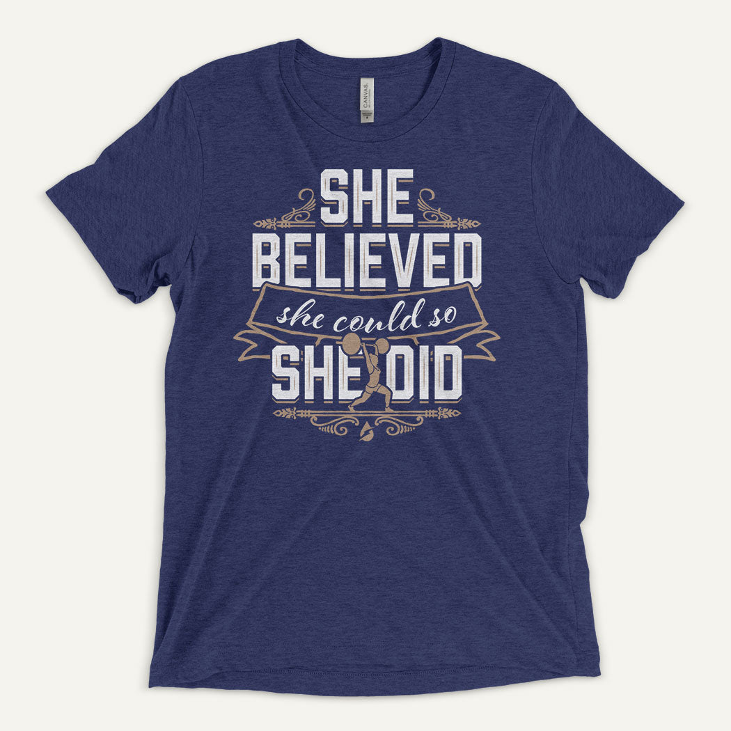 She Believed She Could So She Did Men's Triblend T-Shirt