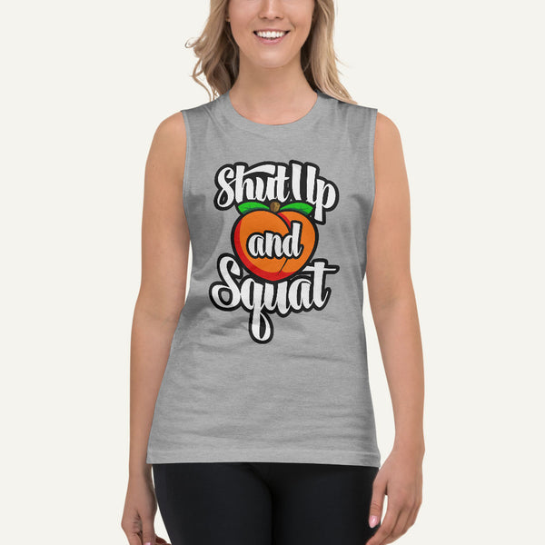 Shut Up And Squat Men's Muscle Tank– Ministry of Sweat