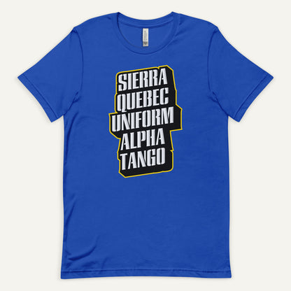 Sierra Quebec Uniform Alpha Tango Men's Standard T-Shirt