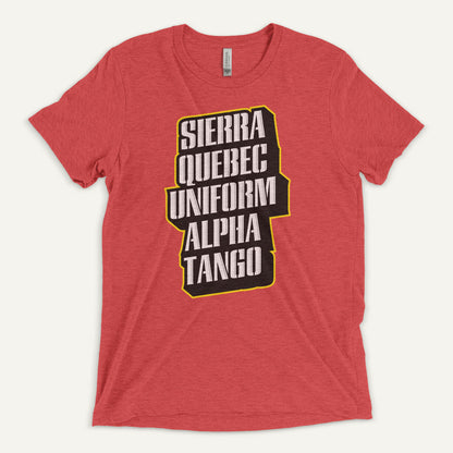 Sierra Quebec Uniform Alpha Tango Men’s Triblend T-Shirt