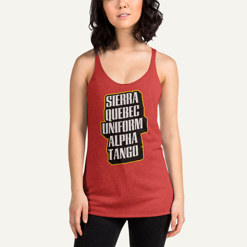 Sierra Quebec Uniform Alpha Tango Women's Tank Top