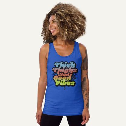 Thick Thighs And Good Vibes Men's Tank Top