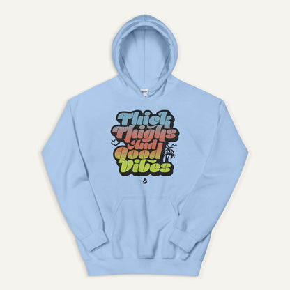Thick Thighs And Good Vibes Pullover Hoodie
