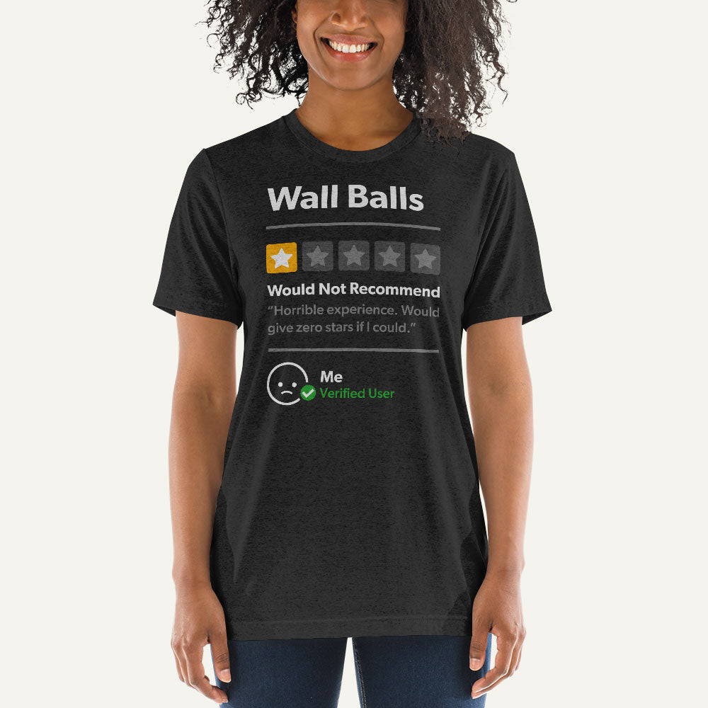 Wall Balls 1 Star Would Not Recommend Men’s Triblend T-Shirt