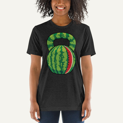 Watermelon Kettlebell Design Men's Triblend T-Shirt