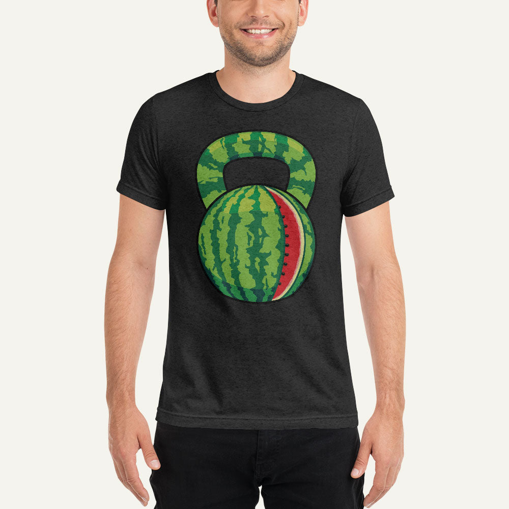 Watermelon Kettlebell Design Men's Triblend T-Shirt