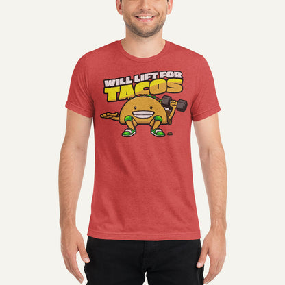 Will Lift For Tacos Men's Triblend T-Shirt