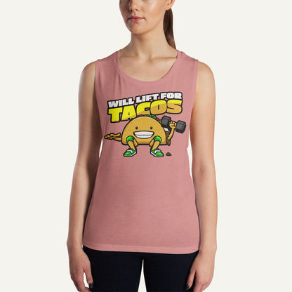 Will Lift For Tacos Women's Muscle Tank
