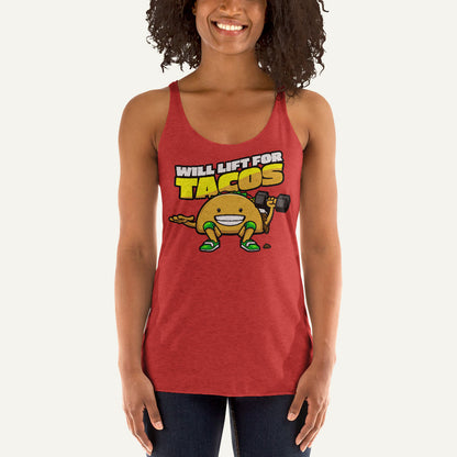 Will Lift For Tacos Women's Tank Top